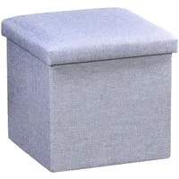 KESPER® Sitzhocker KESPER Sitzhocker-Box, grau, Deckel abnehmbar