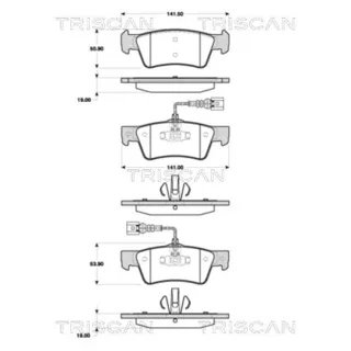 Triscan Bremsbel?ge hinten VW Touareg 2,5