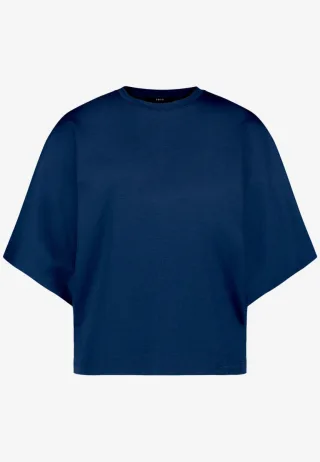 zero - Locker geschnittenes Shirt blau - Gr. - 36