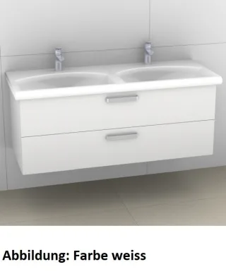 Artiqua 412 Waschtischunterschrank für Daylight K0729, Quarzgrau Matt Select, 412-WU2L-I03-7163-173 412-WU2L-I03-7163-173
