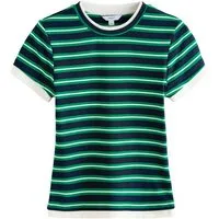 Next T-Shirt Kurzarm-T-Shirt mit Rundausschnitt in Lagenoptik (1-tlg)