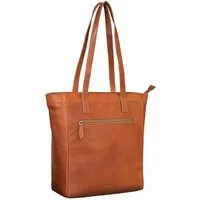 Benthill Shopper Damen Echt Leder Handtasche Groß Schultertasche Frauen Shopper, Reißverschlussfach