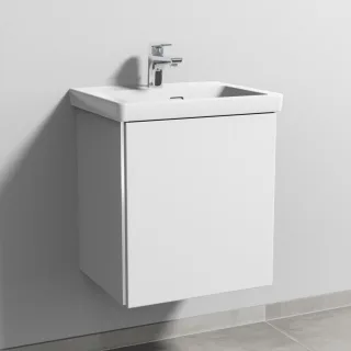 Sanipa 3way Waschtischunterbau zu Villeroy & Boch Subway 3.0 Waschtisch mit 1 Tür, Weiß-Soft BR84543