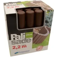 Prosperplast Rasenkante Gartenpalisade braun Beeteinfassung Beetumrandung Beetpalisade Rasenka