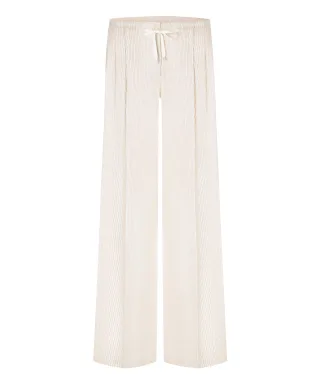 CAMBIO - Addison pinstripe cream shell/black - Gr. - 34/32