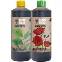 HESI Pflanzendünger 0,5 Liter HESI Bio Bloom + 0,5 Liter HESI Bio Grow, Vorteilspack, Üppige Blüten und kräftiges Wachstum