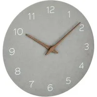TFA Dostmann Wanduhr Analoge Wanduhr 60.354.04 mit Zeiger aus Walnuss-Holz 60.3054.10