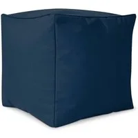 Green Bean Sitzsack Sitzsack-Hocker Pouf Cube 40x40x40cm (Hocker 40x40x40cm mit EPS-Perlen Füllung, Fußhocker Fußkissen Sitz-Pouf für Sitzsäcke), Bodenkissen für Kinder und Erwachsene - Sitzkissen Sitzhocker