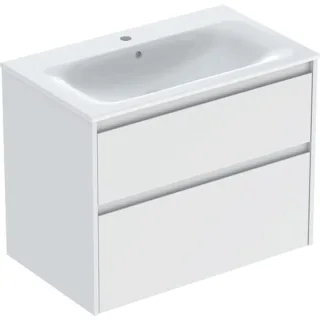 Geberit Renova Plan Set Möbelwaschtisch schmaler Rand, mit Unterschrank, zwei, 504040001 504040001
