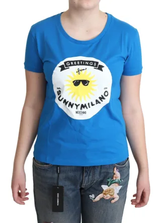 Moschino Sunny Milano Grafik T-Shirt