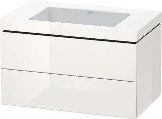 Duravit L-Cube c-bonded Set wandhängend Weiß Hochglanz 800x480x500 mm - LC6927N8585 LC6927N8585
