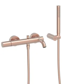Tres Einhebel Wannenmischer Anti Kalk Handbrause Einstellbarer Brausehalter , 26117001OPM 26117001OPM