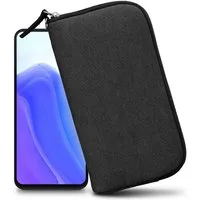XiRRiX Handytasche für Smartphone - universal Handyhülle mit Handschlaufe (kompatibel mit z.B. Iphone 15 Pro Max, 16 Pro Max, 17 Pro Max, 1-tlg., Hülle mit Reißverschluss), Softcase für besten Schutz - dank Polsterung mit Stoßdämpfung