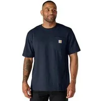 Carhartt T-Shirt Carhartt Dearborn Herren T-Shirt mit Brusttasche Navy 103296