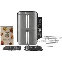 NINJA Fritteuse SL400EU, Schlankeres Design dank übereinander angeordneter 4,75 L Schubladen