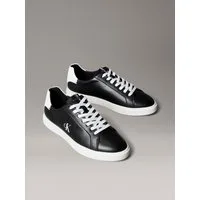 Calvin Klein LOW PRO CUPS LTH MG Sneaker Schnürschuh, Halbschuh, Freizeitschuh mit seitlichem CK-Logo