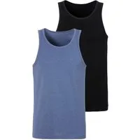 John Devin Tanktop (Packung, 2-tlg) in schöner Melange-Optik