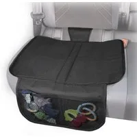Zamboo Kindersitzbezug Schwarz, Kindersitzunterlage Autositz-Schutzunterlage / Auflage mit Netztasche