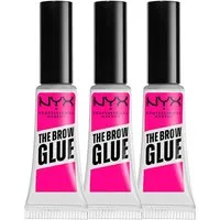 NYX PROFESSIONAL MAKEUP Schmink-Set THE BROW GLUE SET, 3-tlg., Hält lange, klebt nicht, mit jedem Augenbrauenstift kombinierbar.