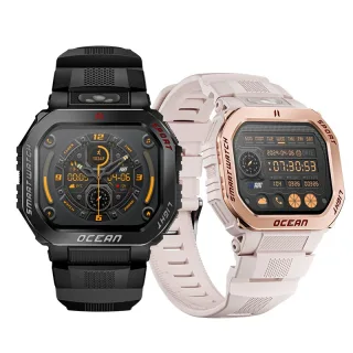 LOKMAT OCEAN GT 1.75-inch HD Screen Flashlight Compass AI Voice Assistant 3ATM Waterproof bluetooth Call Heart Rate Bloo