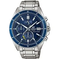 CASIO EDIFICE Chronograph EFS-S510D-2AVUEF, Solaruhr, Armbanduhr, Herrenuhr, Edelstahlarmband, Saphirglas