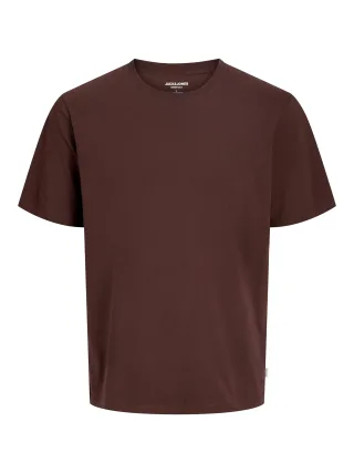 JACK&JONES - JJEORGANIC BASIC TEE SS O-NECK NOOS Bitter Chocolate - Gr. - S