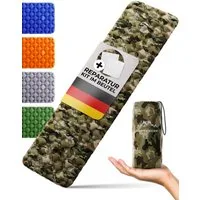 Alpenwert Isomatte aufblasbar ultraleicht 531 g 190x60 cm 40D Ripstop Nylon, (Set), Kleines Packmaß, Ultra Leicht, GRATIS Reparatur Kit