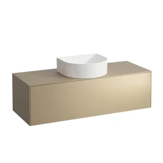 LAUFEN Waschtischunterschrank SONAR f.WT H812340/1/2/3 1175x455 1 Schubl. Ausschnitt mitte Gold, H40 H4054210340401