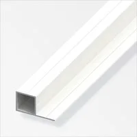 alfer Vierkantstange alfer Quadratrohr 1 m, 45.5 x 23.5 mm - weiß Aluminium