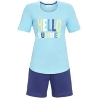 Ringella Shorty, Oberteil mit Letterprint und unifarbige Shorts (2 tlg)