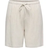 ONLY CARMAKOMA Shorts CARSIESTA MW PULL-UP LIN BL SHORTS NOOS Viskosemischung, loose fit, Regular Waist