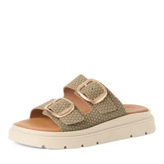 Tamaris - Da.-Pantolette olive structure - Gr. - 38