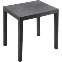 Spetebo Gartentisch Kunststoff Gartentisch rechteckig 78 x 65 cm - anthrazit (Stück, 1-St., Campingtisch), Campingtisch im klassischen Design