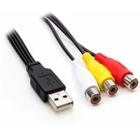 Bolwins O28 USB auf Cinch Kabel USB 2.0 Stecker zu 3 Cinch 3RCA Buchse AV 1,5m Audio- & Video-Kabel, USB-A Stecker, 3×RCA Buchse (150 cm), Plug & Play, Audio- & Videoübertragung