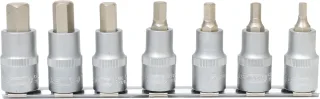 KS Tools 1/2" Bit-Stecknuss-Satz Innensechskant, kurz, 7-tlg - 911.1320