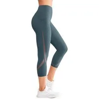 Yvette 3/4-Leggings Damen Capri Sporthose mit Tasche hohe Taille Blickdich, E110610A21