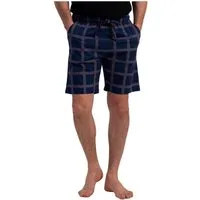 Vienetta Pyjamashorts Man (1-tlg., 1-teilig) Herren Schlafhose kurz Shorts Relaxhose Homewearhose Baumwolle