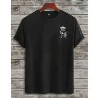RMK T-Shirt Herren T-Shirt Rundhals mit Teddybär Motorrad