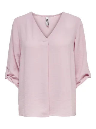 JDY - JDYDIVYA LIFE 3/4 TOP WVN NOOS Bleached Mauve - Gr. - 40
