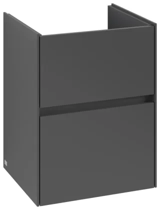 Villeroy & Boch Waschtischunterschrank Collaro 472x610x404mm 2 Ausz. Waschbecken mittig Graphite C14100VR
