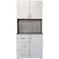 HTI-Line Küchenbuffet Küchenbuffet Blanca (Stück, 1-St., 1x Schrank Blanca, ohne Dekoration) Küchenschrank Hochschrank