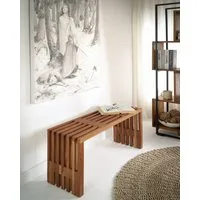 More2Home Saunabank Sitzbank LINEA, Teak massiv, 90 cm