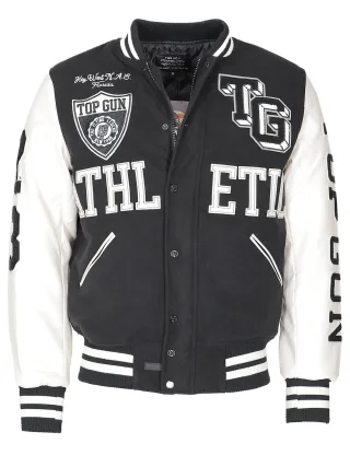 Top Gun College Jacke TG23001 im Materialmix