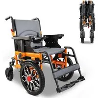 Vankel Elektrorollstuhl Elektrisch Faltbar Leicht bis 150KG, Faltbar, 25 km, seniorenmobil, 2x250W, 6,00 km/h E-Rollstuhl