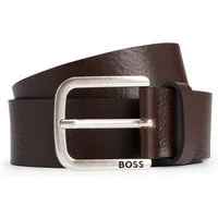 BOSS Ledergürtel Janni Sz40 mit Prägung auf der Schließe