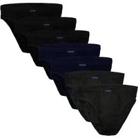 BRUBAKER Slip Herren Unterhose aus Baumwolle (Spar-Pack, 7-St., 7er-Pack) Großpackung Männer Unterwäsche, sehr bequeme Passform