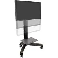 Neo-Flex Mobile MediaCenter VHD, Standfuß schwarz, Fahrwagen, Neigungswinkel 20°