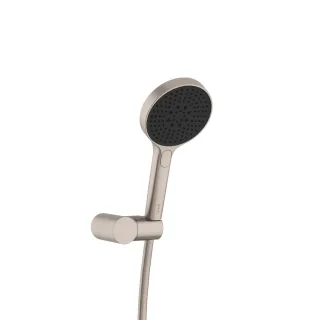 VitrA Core Round Handbrause-Set mit Wandhalterung und Abgang G 1/2" Nickel gebürstet,A4591434EXP A4591434EXP