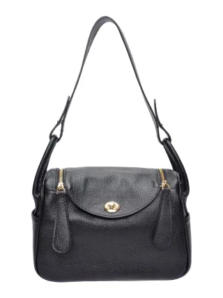 Luisa Vannini Schwarz Rindsledertasche
