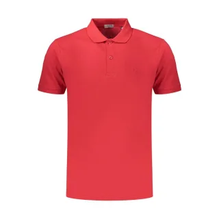 Coveri Moving Rotes Baumwoll-Polo für Herren